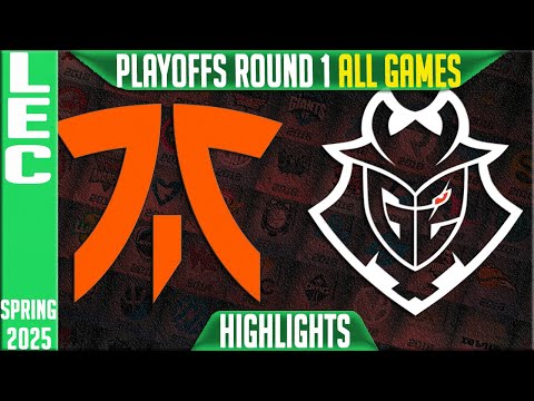 FNC vs G2 Highlights ALL GAMES | LEC Playoffs Round 1 Split 2 2025 | Fnatic vs G2 Esports