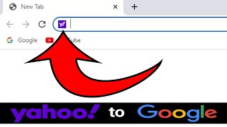 How to remove Yahoo search engine from Google Chrome address bar | Yahoo to Google Search in Chrome