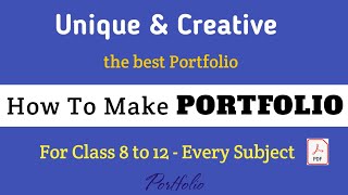 How To Make Portfolio | Portfolio Kese Bnaye | SSt. English Maths Portfolio | Best Portfolio pdf