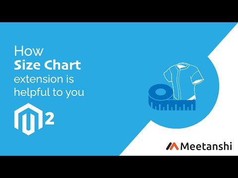 Magento 2 Size Chart by Meetanshi