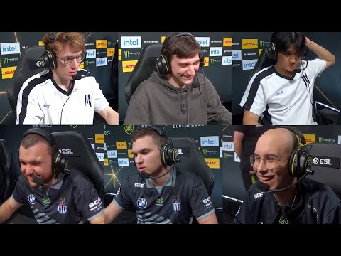 OG vs Shopify players' reactions throughout game 1