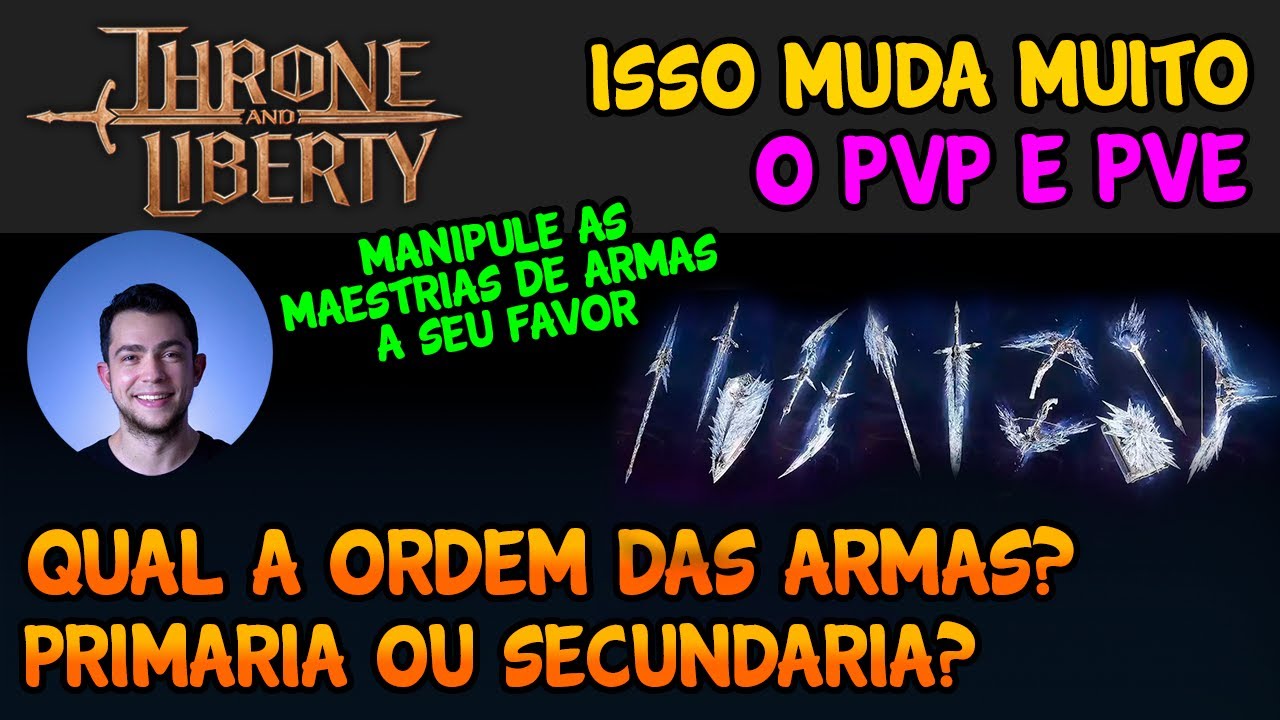QUAL ARMA DEVE SER MINHA PRIMARIA?! VAMO LÁ  - MARCO VEIO THRONE AND LIBERTY