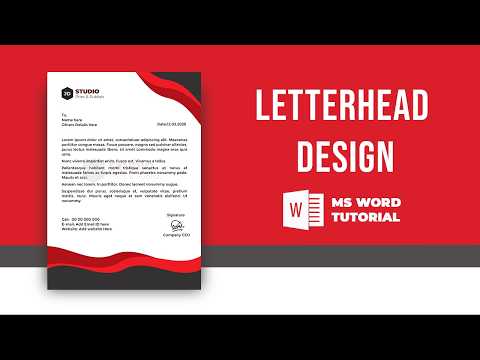 Letterhead Design in just 5 minutes MS Word Tutorial