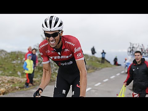 Alberto Contador en su última etapa revienta a todo el pelotón /  vuelta a España 2017