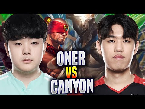 ONER vs CANYON! - T1 Oner Plays Pantheon JUNGLE vs DK Canyon Lee Sin! | Season 2022