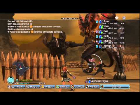 WKC 2 GR 22 - Just Desert II - Duke Gigas Boss Online Quest S Rank White Knight Chronicles II