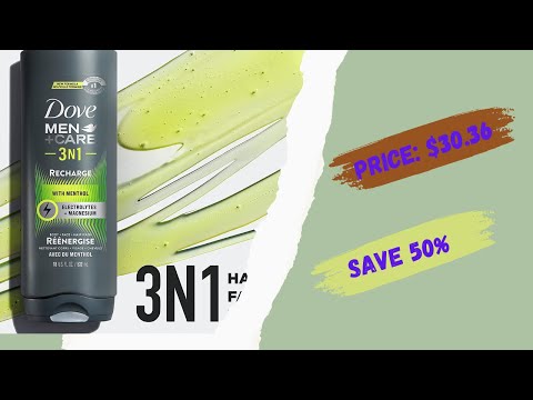 DOVE MEN + CARE Post-Workout Body Wash For Men 3N1 Recharge In 2023