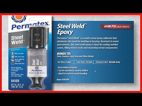 Permatex 84109 PermaPoxy 4 Minute Multi-Metal Epoxy, 0.84 oz. , Grey