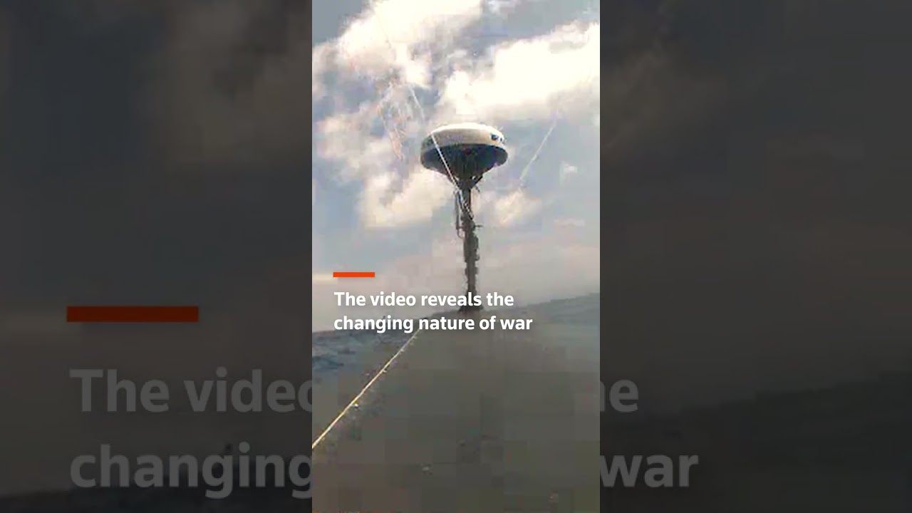 U.S. sea drone captures footage of Chinese warship in Philippine waters