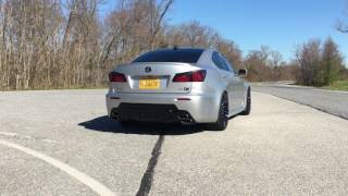 Lexus IS-F. Borla catback exhaust launch vid/Specd smoked red led tails preview