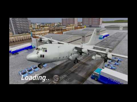 US Police Transporter Plane Simulator by Dolphin GAmes - Gameplay