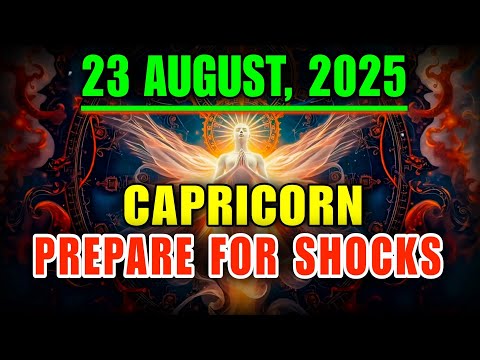Capricorn ♑ Destiny Alert 🚨 August 23: Your Life Will Transform!