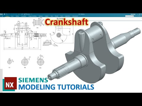 Siemens NX Modeling Tutorials #37 | Design CrankShaft Engine - Practice Exercise to improve skills