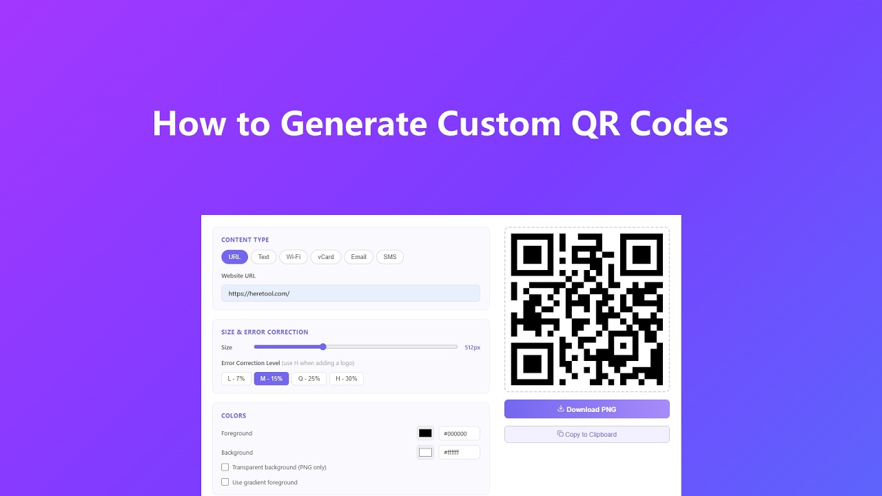 How to use Free QR Code Generator - Video Tutorial