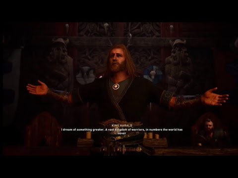 Harald declares Himself the new King Cutscene In Assassin’s Creed Valhalla | 4k Ultra HD |Game Clips