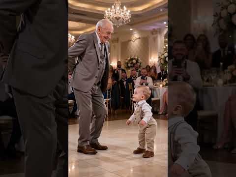This funny toddler tried to teach his grandpa how to dance 😄 #fyp #funny #viralvideo #funnyvideos