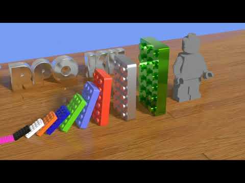 LEGO domino effect