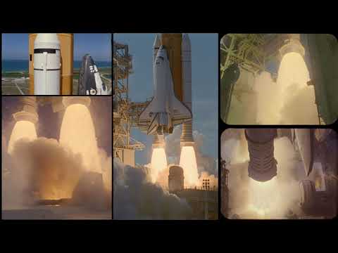 Space Shuttle Slow Motion, Multi-Angle Launch Footage