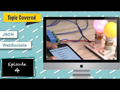 Home Automation using HTML, WebSocket & JSON | ESP32 projects | ESP8266 Projects
