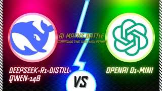 AI Maths Battle: Comparing DeepSeek R1 and OpenAI O1-mini with Python!