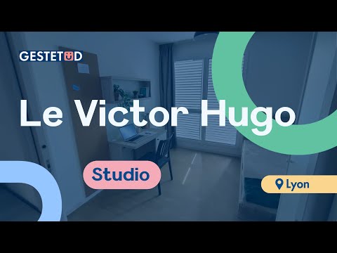 GESTETUD Résidence étudiante Le Victor Hugo visite virtuelle Studio confort 18 m²