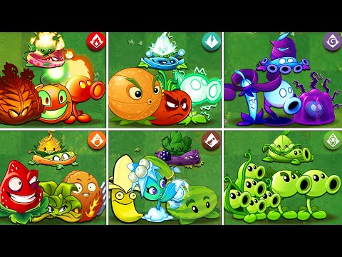 Random 6 Team Plant & Vine & Mint Battlez - WHo Will Win? - PvZ 2 Team Plant Vs Team Plant