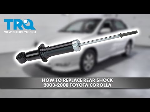 How to Replace Rear Shock 2003-2008 Toyota Corolla