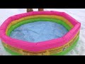 EXPERIMENT : How To Remove Ice From a Pool? Frozen Pool VS