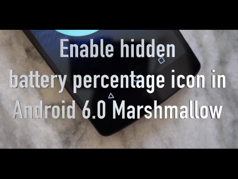Android 6.0 Marshmallow battery percentage