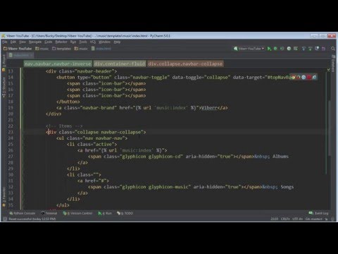 Django Tutorial for Beginners 27 Finishing the Navigation Menu