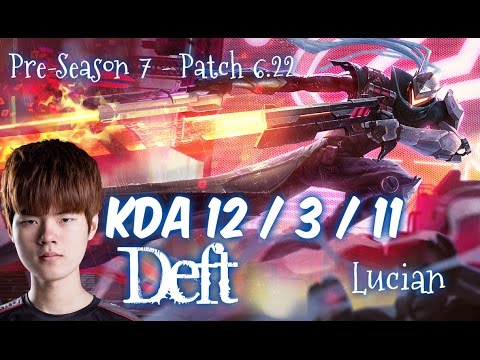 Deft LUCIAN vs EZREAL ADC - Patch 6.22 KR Flex Rank