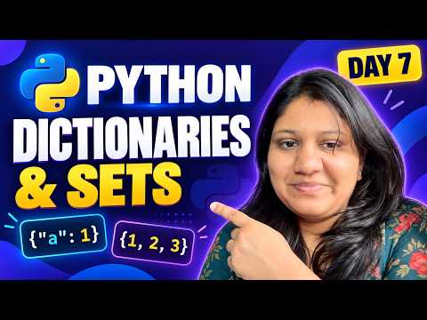 Video thumbnail: Python Dictionary and Set
