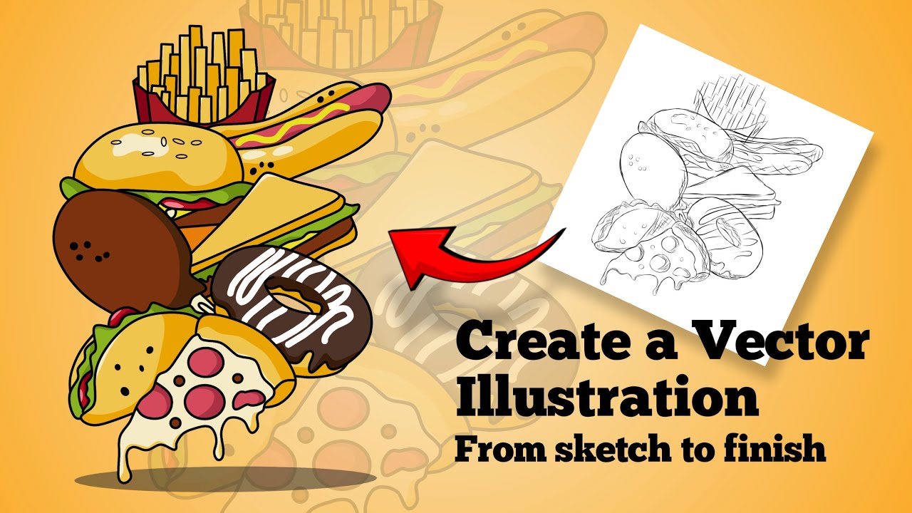Design Food Illustrator - Create a Vector Illustration in Infinite Design!
