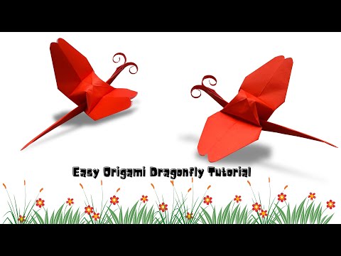 Easy Origami Dragonfly Step-by-Step Tutorial | Simple Craft Idea for Kids & School Projects