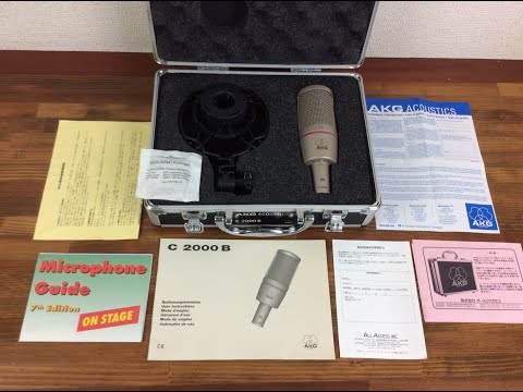 AKG C2000B Mid-Size Diaphragm Condenser Microphone Full Set with 