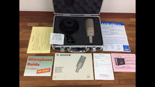 Video thumbnail for AKG C2000B Mid-Size Diaphragm Condenser Microphone Full Set with Papers by Japan Watch Hunter