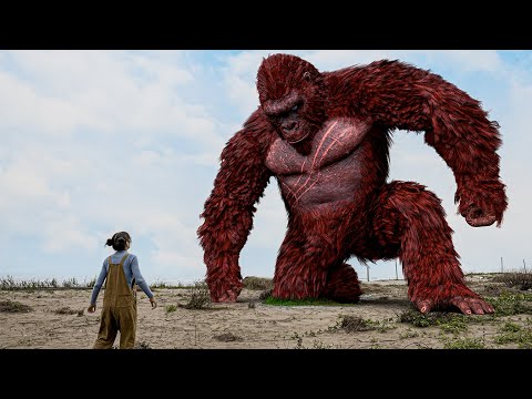 Jurassic World 4 Dinosaur attack | T-Rex Vs Kong 2 | New Hollywood Movie (2023) | Teddy Chase