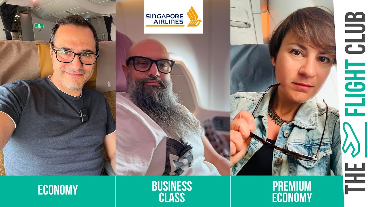 Singapore Airlines : comparaison entre la classe affaires, la classe premium et la classe économique