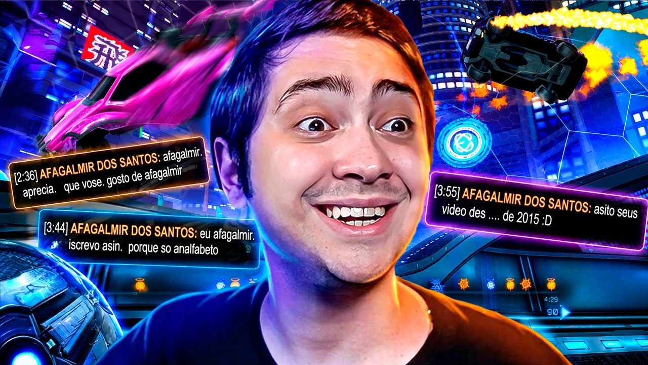 ENCONTREI UM PLAYER DIFERENTE! - ROCKET LEAGUE