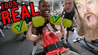 Brad Castleberry Weighs His Plates and Lifts 200lb Dumbbells (PROVES THEY AREN&#39;T FAKE!)