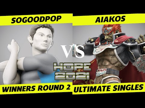 HOPE 2021 Winners Round 2 - sogoodpop (Wii Fit) vs. Aiakos (Ganondorf) - SSBU