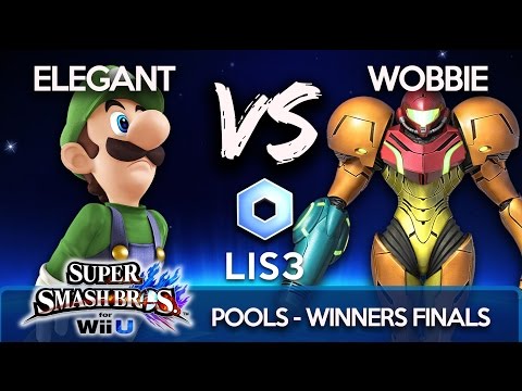 Let It Shine 3: Smash 4 - eM | Elegant (Luigi) Vs TSG | Wobbie (Samus) Pool B2 - Winners Finals