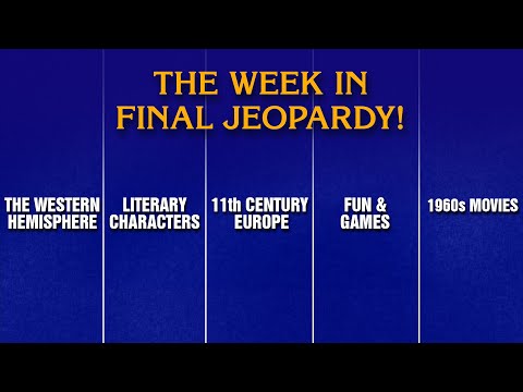 A Week in Final Jeopardy!: 11/3/25-11/7/25 | JEOPARDY!