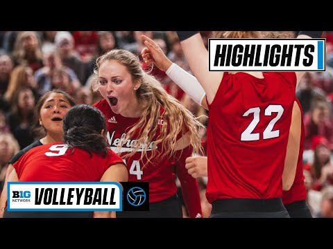 Nebraska at Ohio State | Highlights | Big Ten Volleyball | Nov. 13, 20221