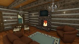 Cabin on a Mountain Lake