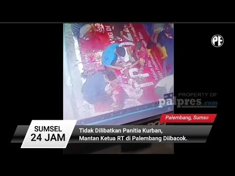 Tidak Dilibatkan jadi Panitia, Ketua RT Di Palembang Dibacok