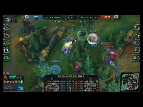 MVP vs JAG Highlights Game 1 - LCK Summer 2017 MVP vs Jin Air GreenWings
