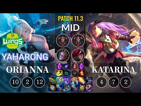 JAG Yaharong Orianna vs Katarina Mid - KR Patch 11.3