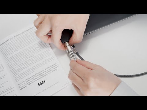 Targus DEFCON CL nešiojamojo kompiuterio kabelio užraktas video