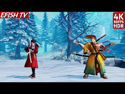 Takane Hibiki vs Tokugawa Yoshitora (Hardest AI) - Samurai Shodown